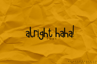 Alright Haha: A Playful Script Font for Branding and Design