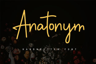 Anatonym: The Script Handwritten Font That Elevates Your Brand’s Visual Story