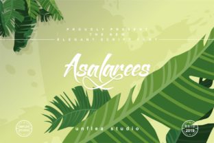 Asalarees: A Modern Calligraphy Font for Web Design and Brand Identity