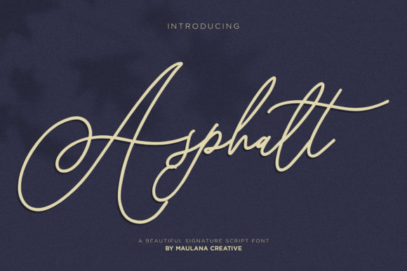 Asphalt: A Script Font for Authentic Branding and Creative Campaigns