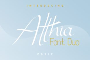 Atthia: A Script Handwritten Font Duo for Editorial Design and Branding