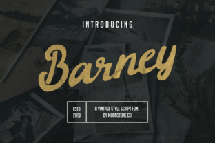 Barney: A Vintage Script Font for Timeless Branding