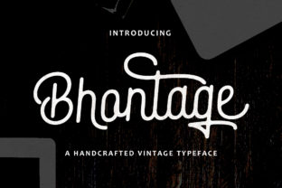 Bhontage: A Script Handwritten Font for Modern Editorial Design