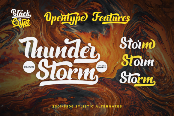Blackcrypt: A Bold Script Font for Creative Branding