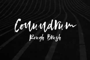 Conundrum: A Brush Font for Organic Branding