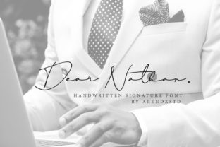 Dear Nathan: A Script Handwritten Font for Creative Product Design