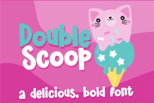 Double Scoop: A Script Handwritten Font for Editorial Design