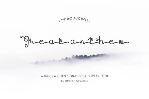Great Anthem: A Script Handwritten Font for Creative Crafters