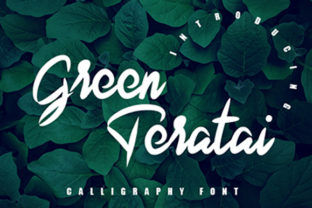 Green Teratai: The Perfect Script Handwritten Font for Small Business Branding