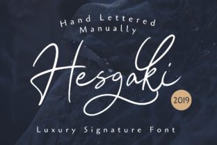 Hesgaki: A Bold Script Font for Handmade Crafters and Designers