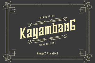Kayambang: A Bold Sans Serif Font for Vintage Branding