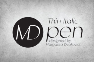 MD Pen Thin Italic for Modern Web Design and Branding
