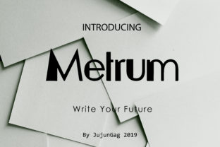 Metrum: A Font for Modern Editorial Design