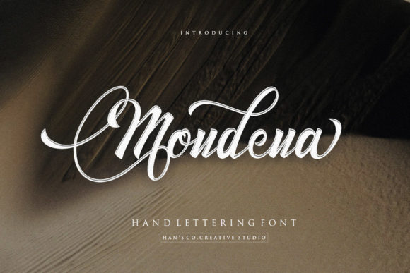 Mondena: A Script Handwritten Font for Editorial Design and Branding