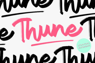 Thune: A Script Font That Breathes Life Into Editorial Design