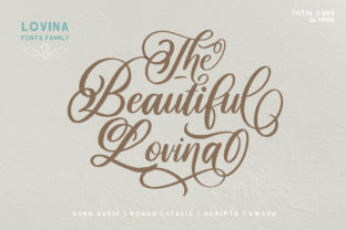 Transform Your Brand with Lovina Family: A Script Handwritten Font for Real Business Impact